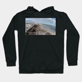 Ocean City NJ Beach, Facing AC on drone Hoodie